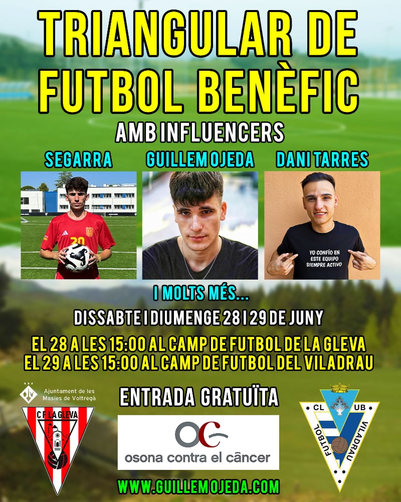 Triangular de futbol benèfic a Les Masies de Voltregà i Viladrau