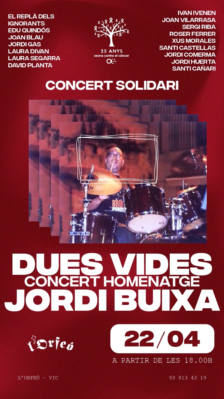 Concert solidari Dues Vides homenatge Jordi Buixa