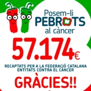 La campanya "Posem-li Pebrots al Càncer" recapta 57.174 euros per a programes de suport per a pacients oncològics